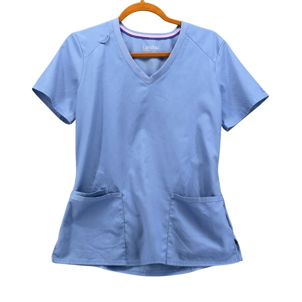 Landau ProfFlex Scrub Top Blue S